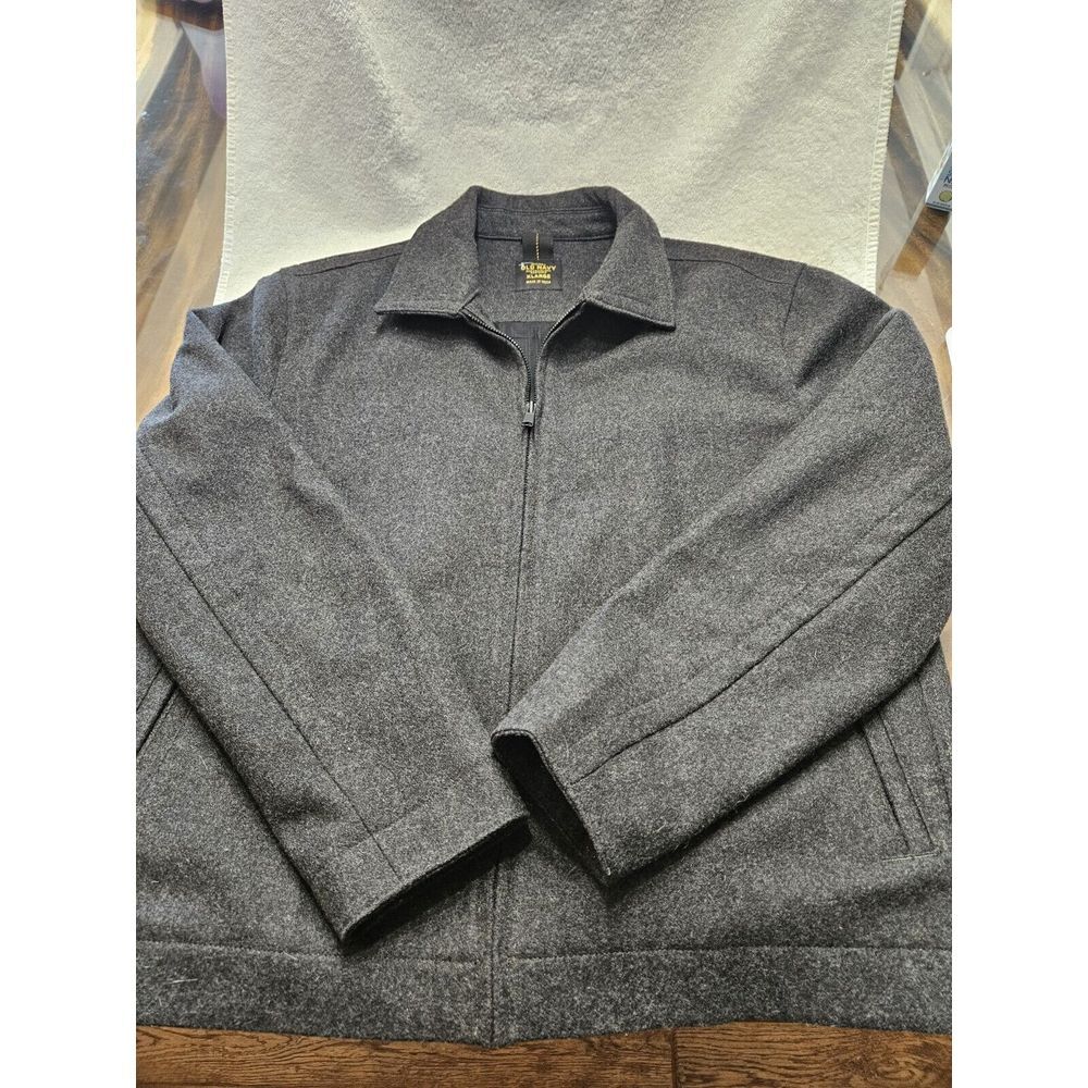 Old Navy San Francisco New York Gray Full Zip Lined Coat Men's Size XL‎ 70% Wool